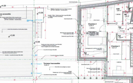 A vendre Rouen Hôtel de Ville – terrain avec permis de construire