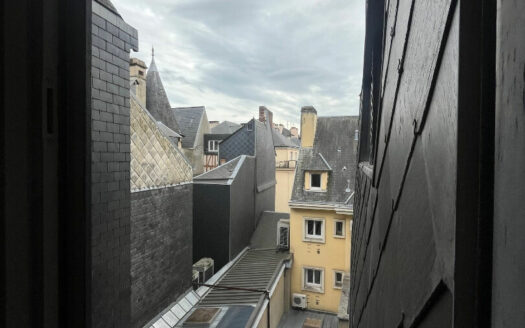 À louer – Duplex 2 pièces en dernier étage à Rouen hyper centre, calme et vue sur les toits
