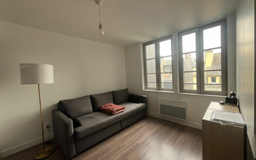 À louer – Duplex 2 pièces en dernier étage à Rouen hyper centre, calme et vue sur les toits