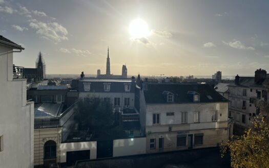 F2 idélament situé entre la rue beauvoisine et l'hotel de ville - Vue dégagée su