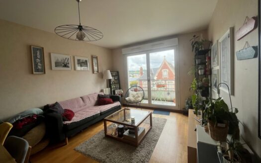 Appartement F2 avec balcon et parking à Rouen Rive Droite - Résidence sécurisée