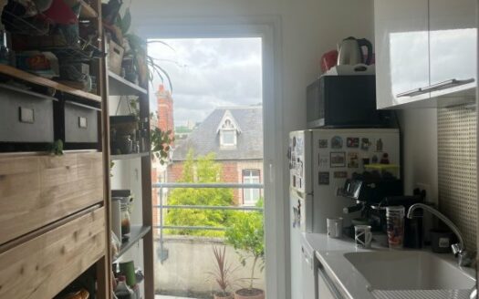 Appartement F2 avec balcon et parking à Rouen Rive Droite - Résidence sécurisée